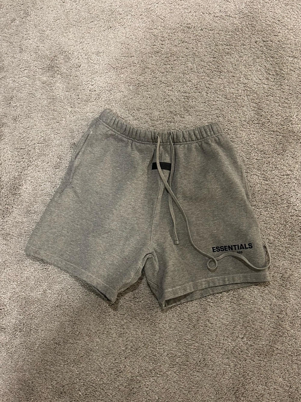 Essentials Men's Heather Gray Athletic Fleece Shorts